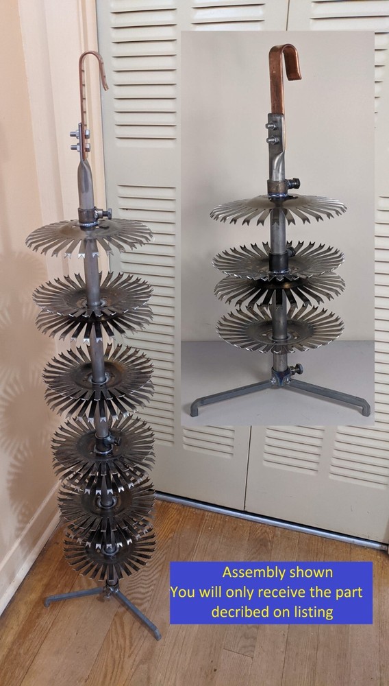 Anodizing Aluminum Double Rack Titanium 8.5" Disc Rack 30 Stations Legs