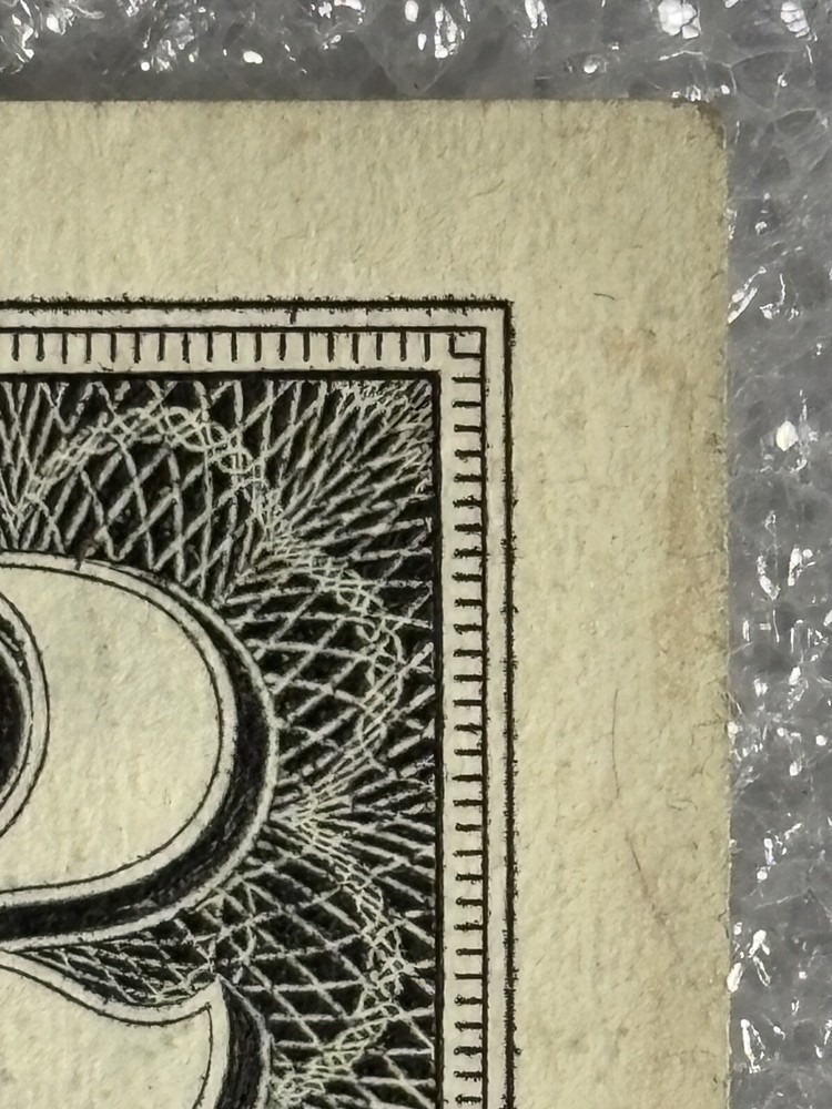 1995 Us $2 Dollar Error Note Ink Bleeds , Miscut Excellent Condition ￼