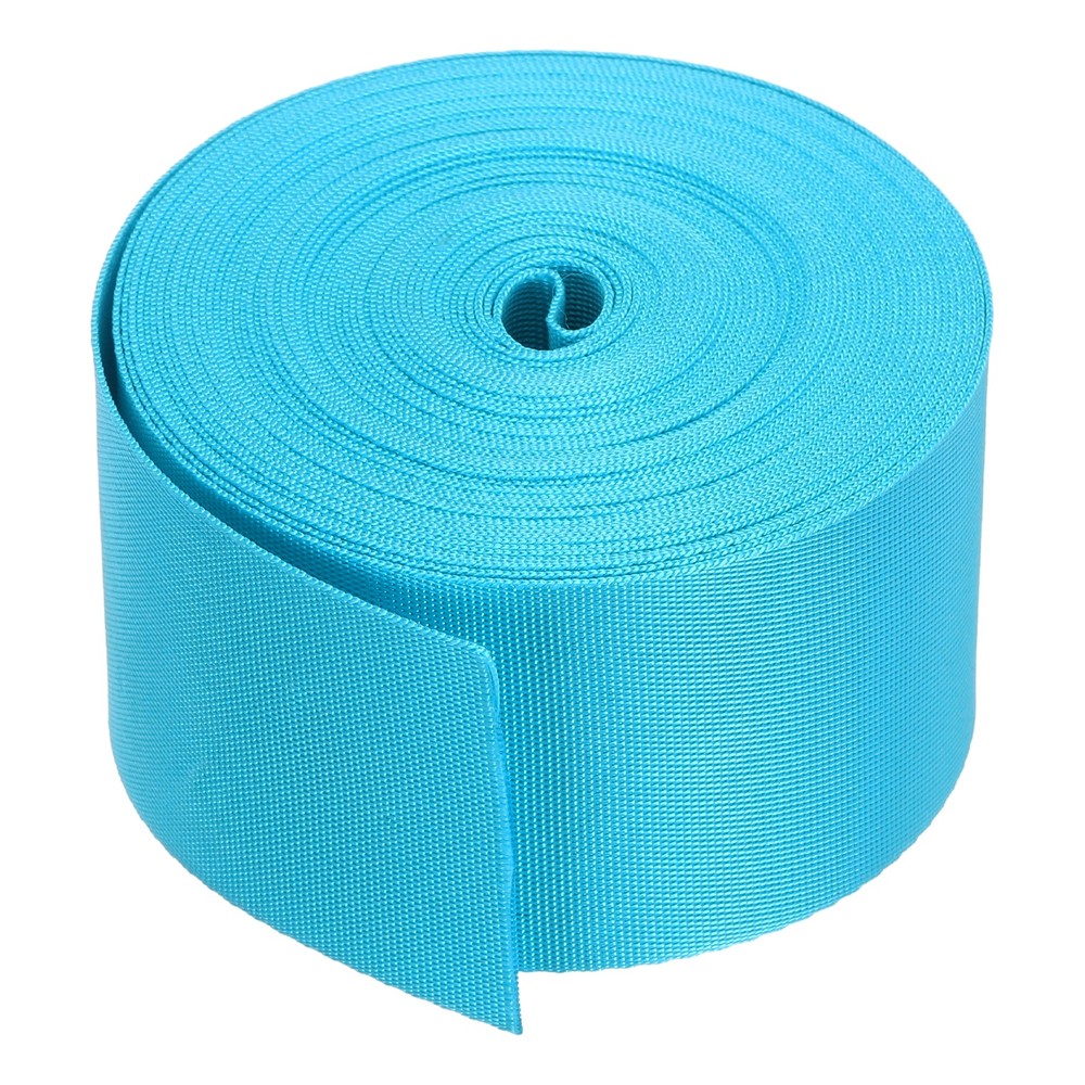 Flat Nylon Webbing Strap 2 Inch 10 Yards Deep Blue for Backpack