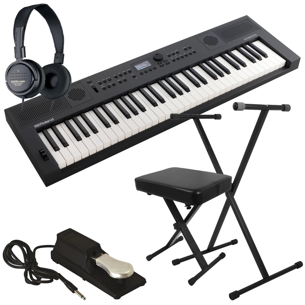 Roland Go:Keys 5 Music Creation Keyboard - Graphite KEY ESSENTIALS BUNDLE