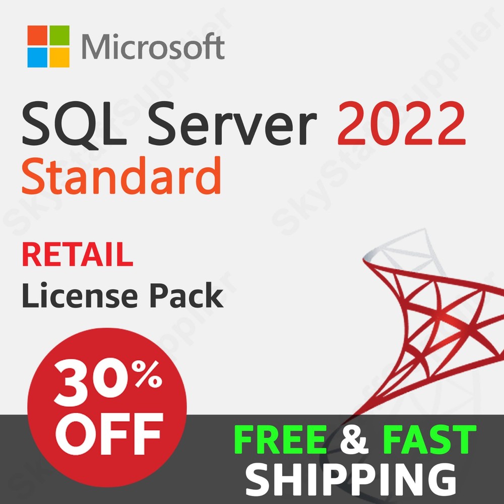 Microsoft SQL Server 2022 Standard Edition (Retail) - Full Version License - NEW