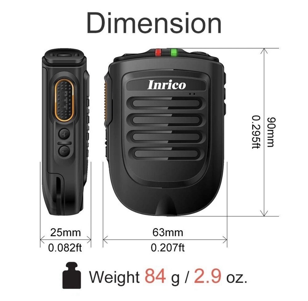 Inrico B01 Microphone Wireless IOS Black New!!!