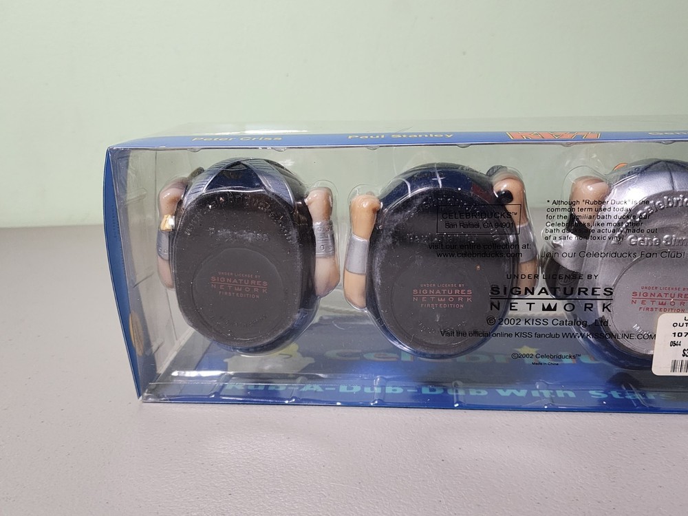 KISS Celebriducks Ace Gene Peter & Paul Rubber Ducks VTG 2002