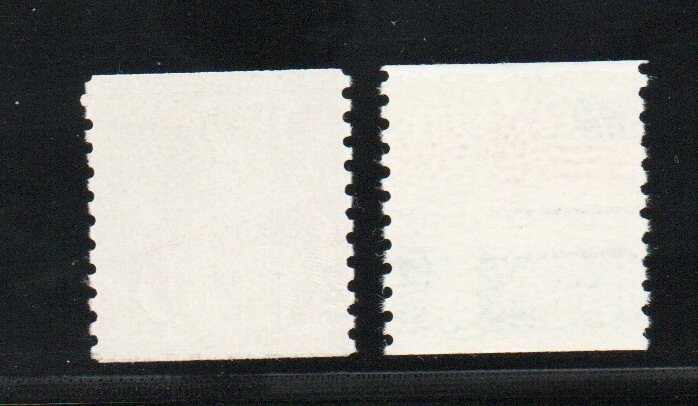 US Stamp #1055 & 1338F....Major Misperf Error......EFO....Mint MnH