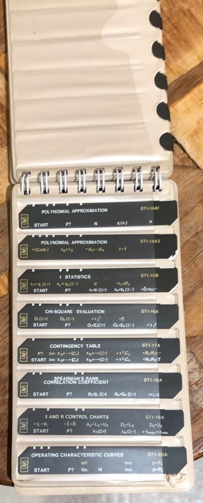 Hewlett-Packard HP67 HP97 Stat Pac I Calculator Program Cards Vintage Electronic