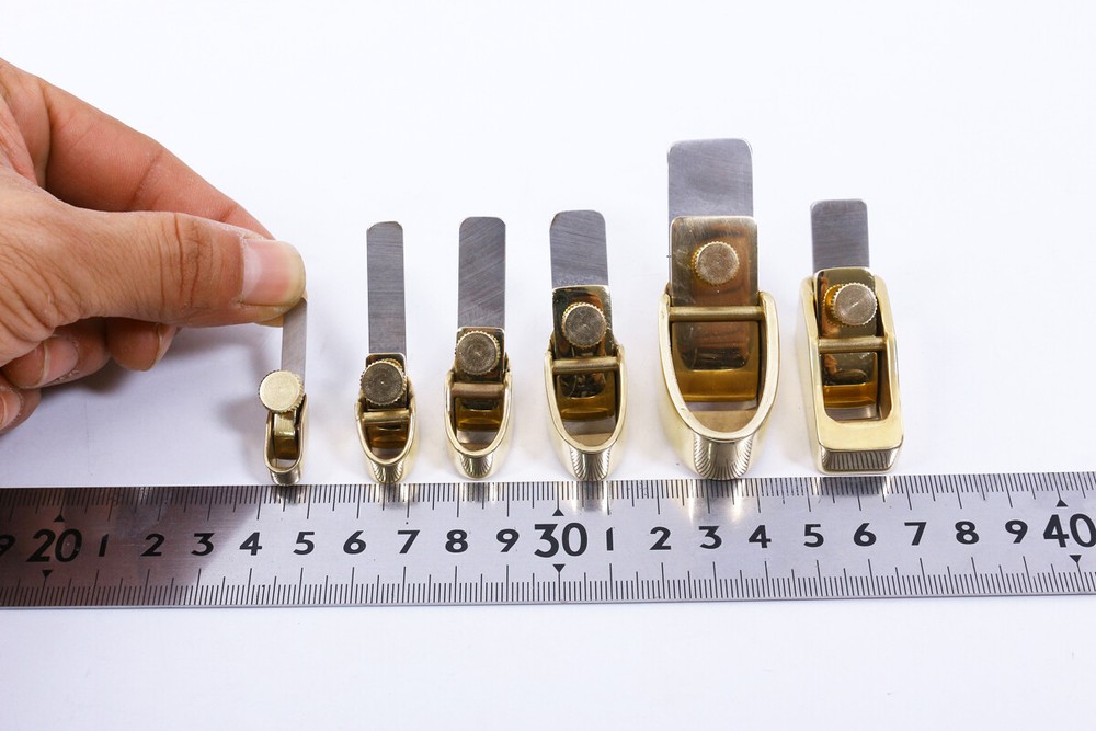 6pcs luthier tools convex bottom Brass Planes tool violin Special tools