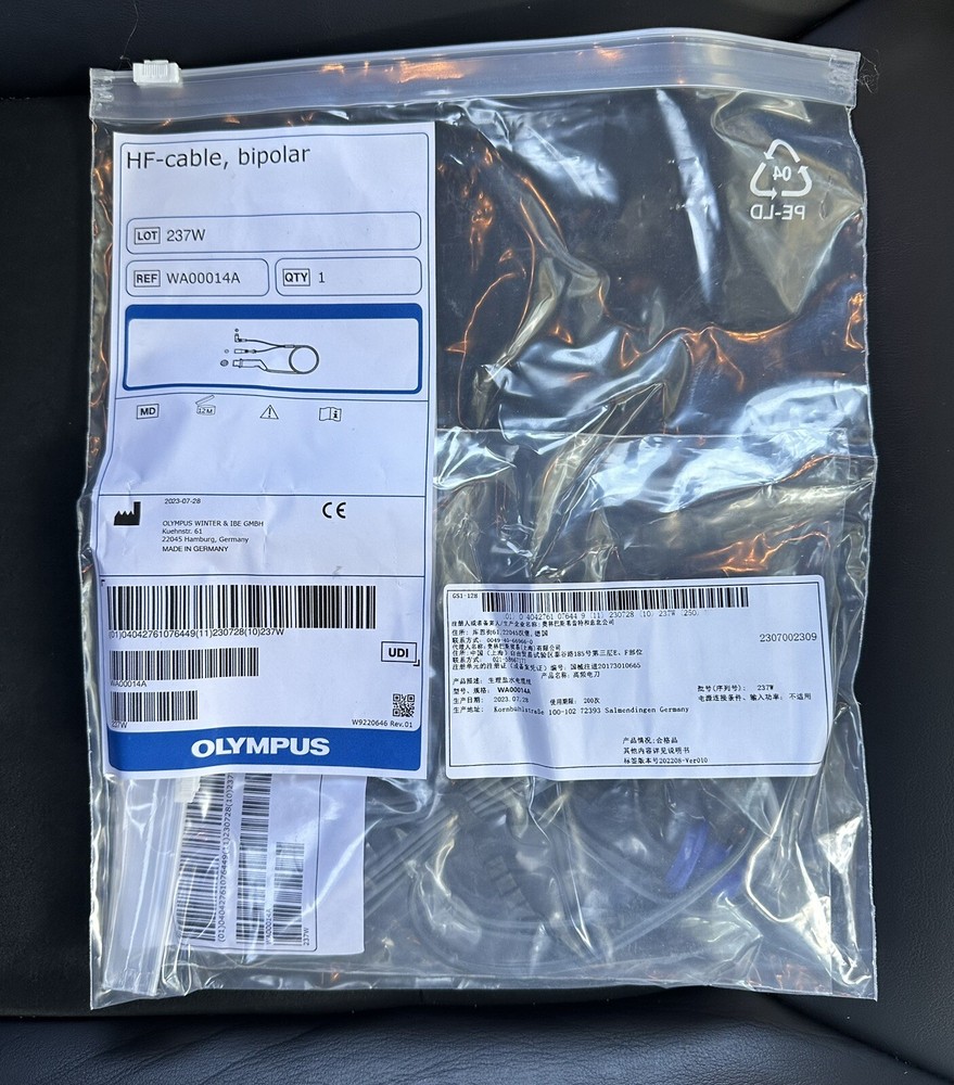 Olympus WA00014A Bipolar HF Cable - 4m