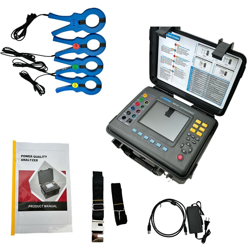 Three Phase Power Quality Analyzer 3 Phase Energy Quality Analyzer 1.0A~1000A