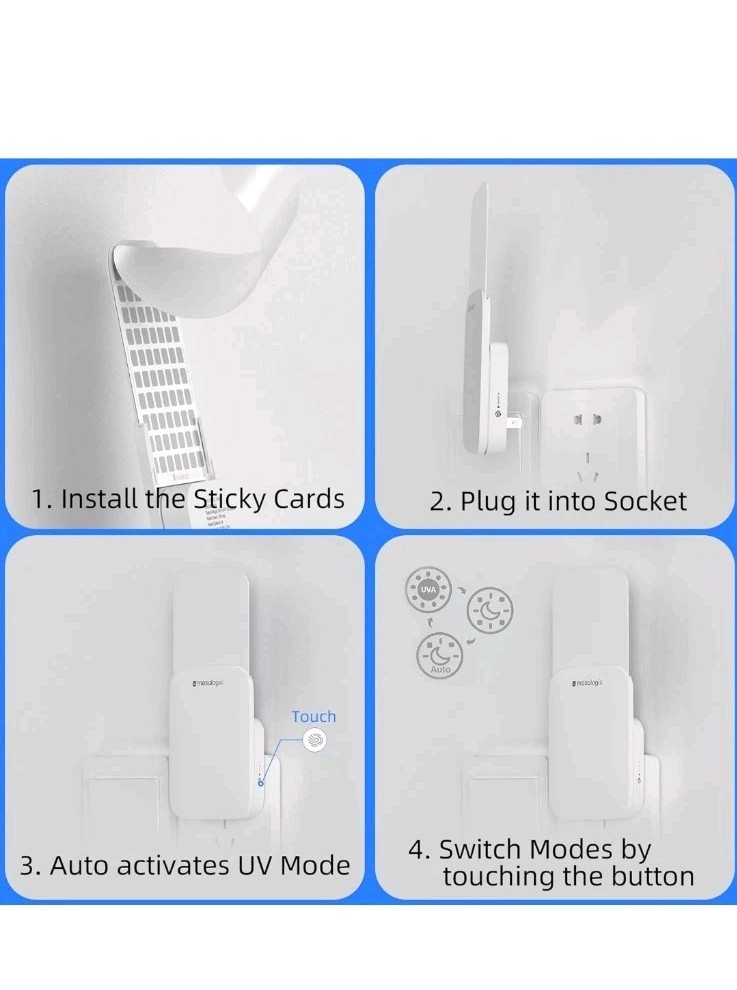 Mosalogic Plug In Electric Insect Fly Trap Refillable NEW
