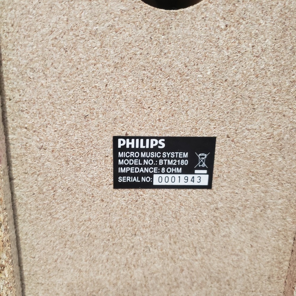 Philips BTM2180 Micro Music System Bluetooth CD MP3 USB Tested