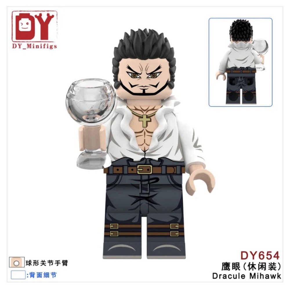 2 inch Custom, Mihawk Miniature Figure with Base, New/Mint