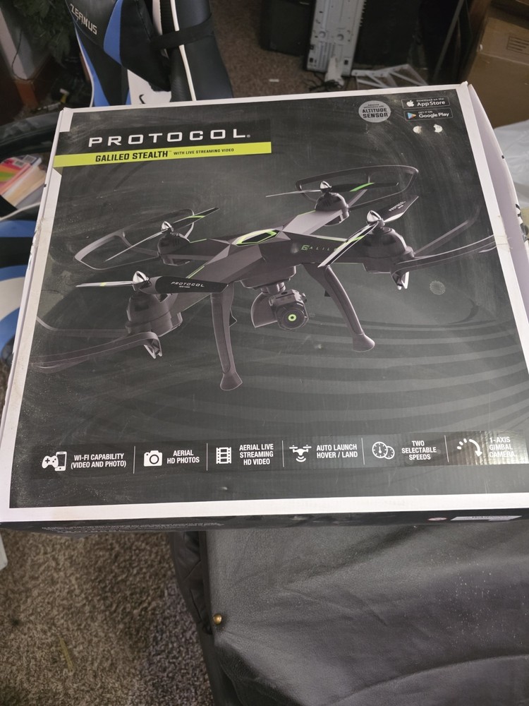 Protocol Galileo STEALTH Drone Photo Video Recording Camera Remote Control
