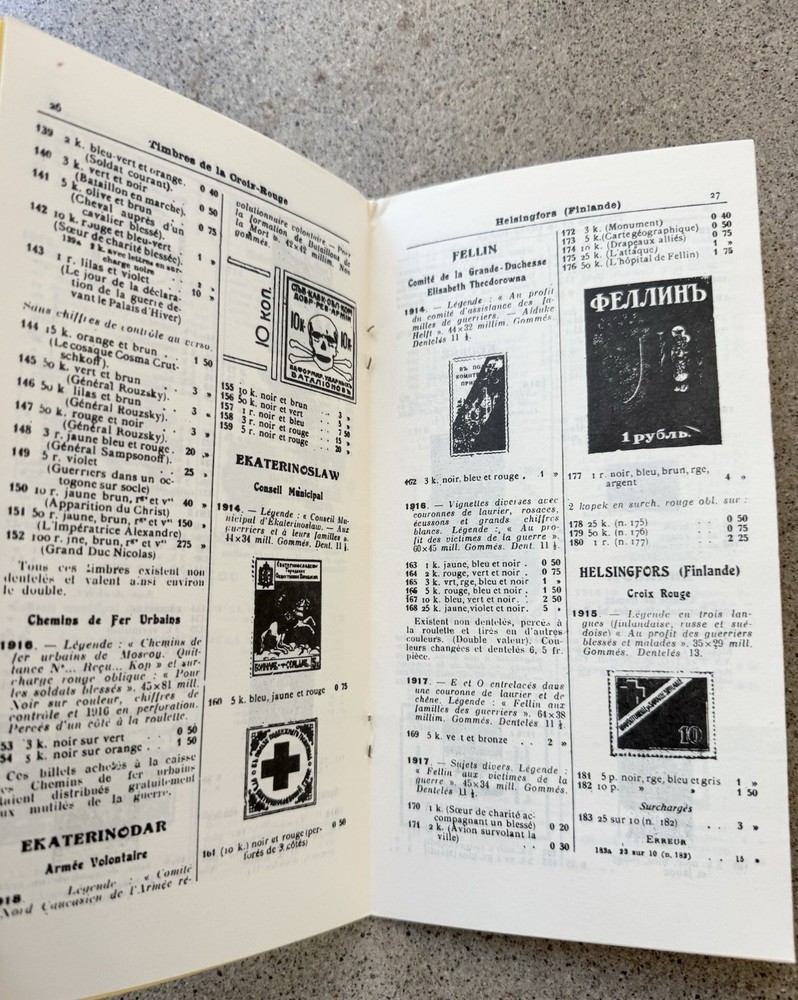 Catalogue Special Timbres de Guerre Russie Ukraine Levant Russe 1962 Reprint-