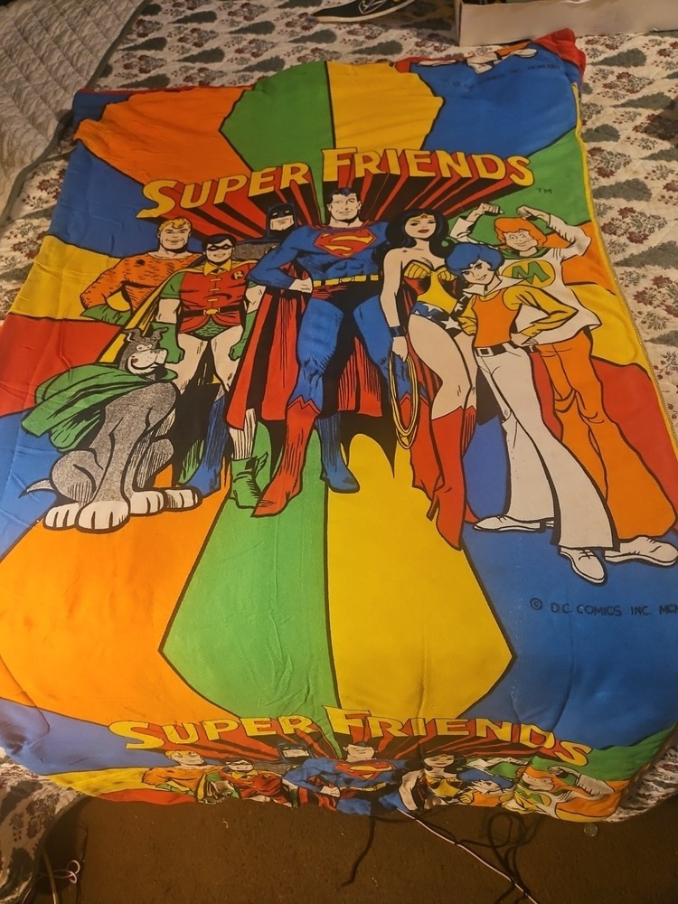1973 DC Comics Superfriends Vintage Sleeping Bag