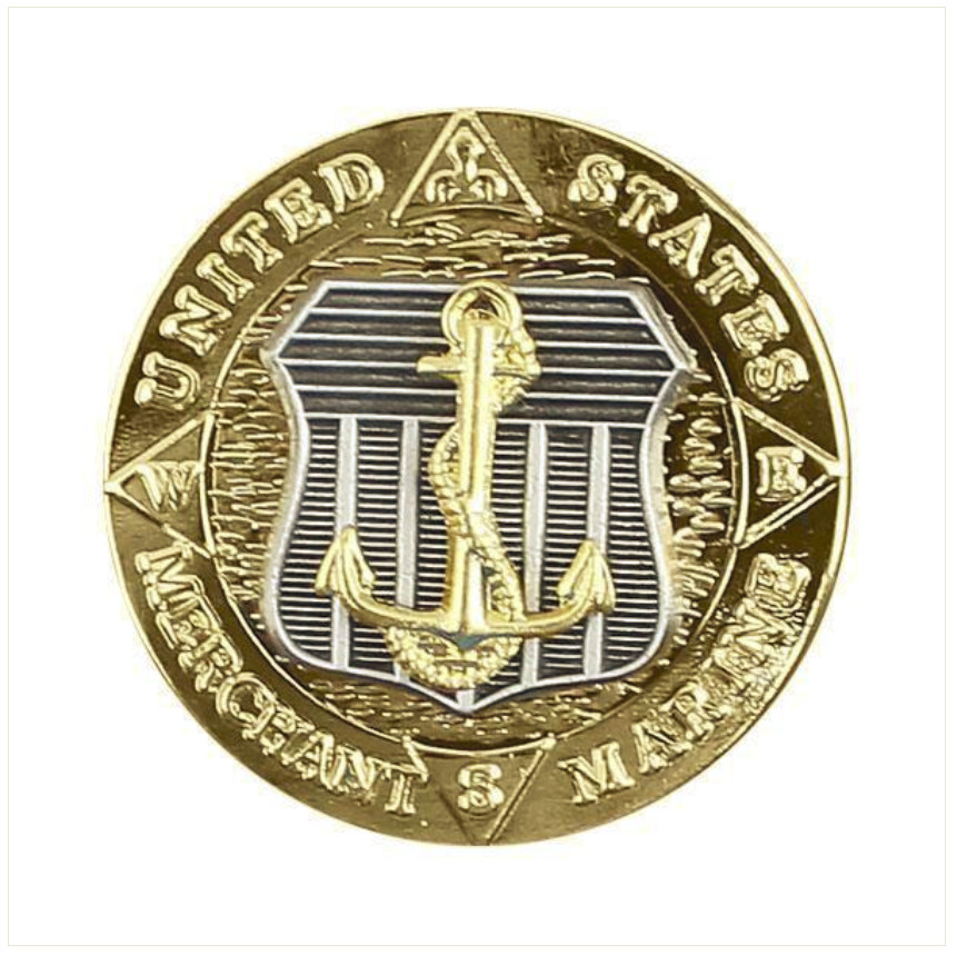 Vanguard LAPEL PIN: MERCHANT MARINE EMBLEM