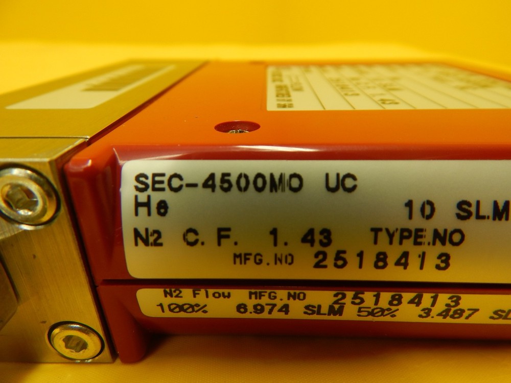 STEC SEC-4500MO Mass Flow Controller SEC-4500M 10 SLM He Working Surplus