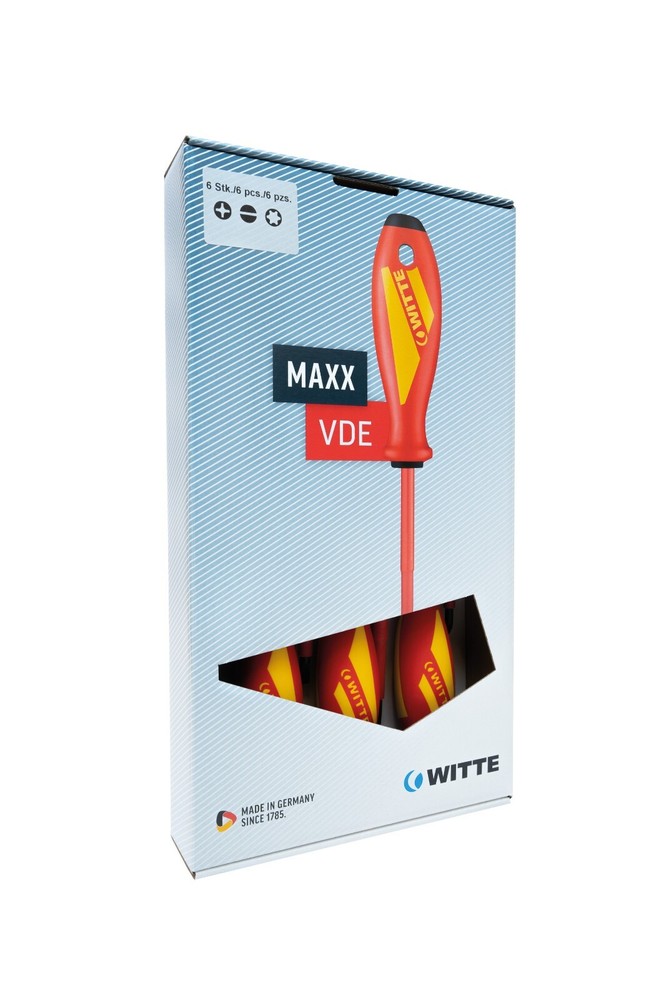 WITTE MAXX VDE Insulated Screwdriver Set, 6-Piece