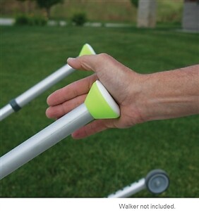 Walker Glides, Walker Glide Caps, Walker Slides, Rubber Tips, Green, 2 Count