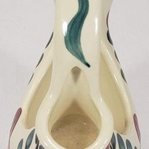 Purinton Pottery Slipware Wedding Vase Flower Pattern