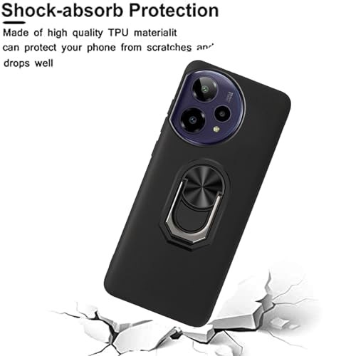 for Cricket Icon Plus 2026 Case with 2 Pack Screen Protector,Ring Black