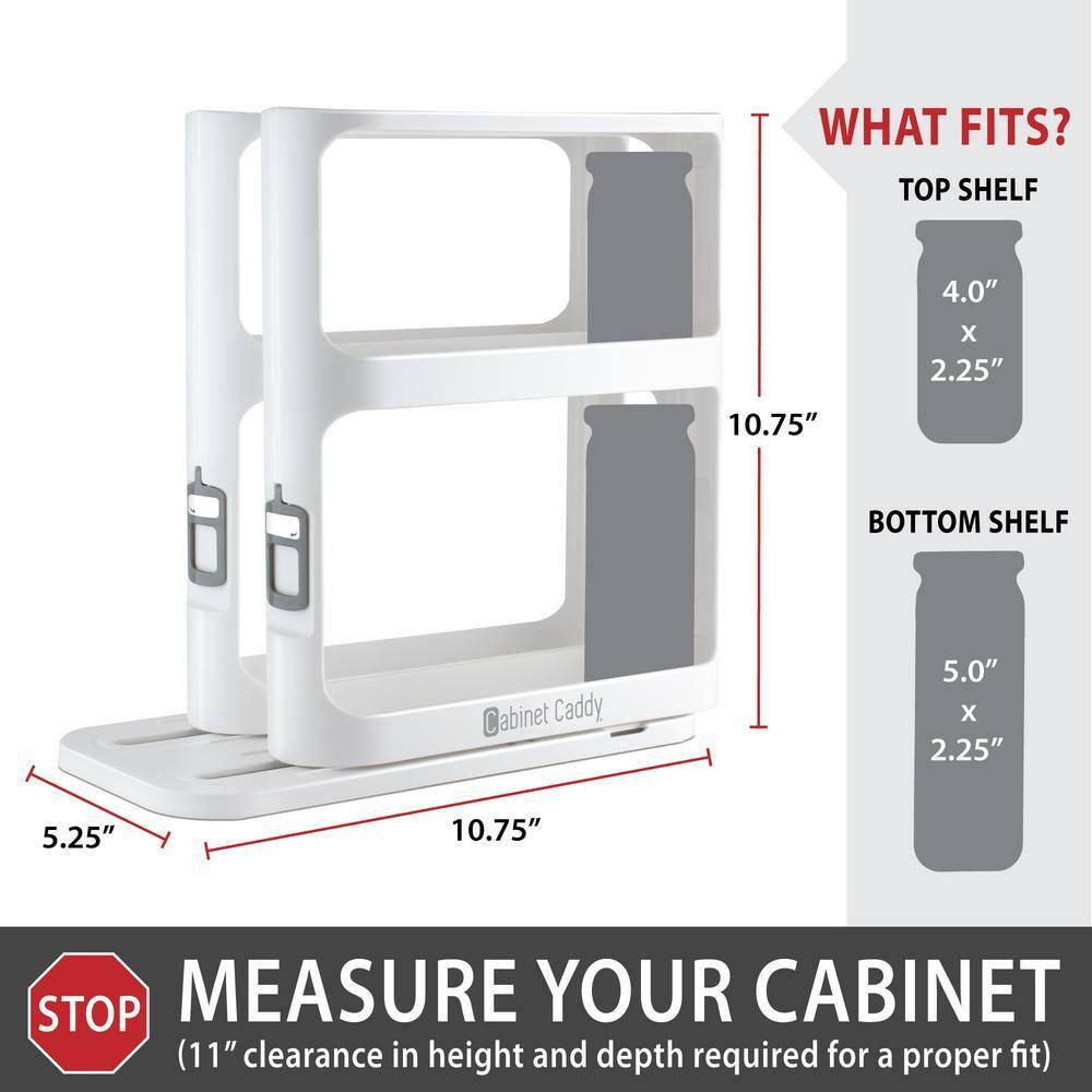 Cabinet Caddy, White
