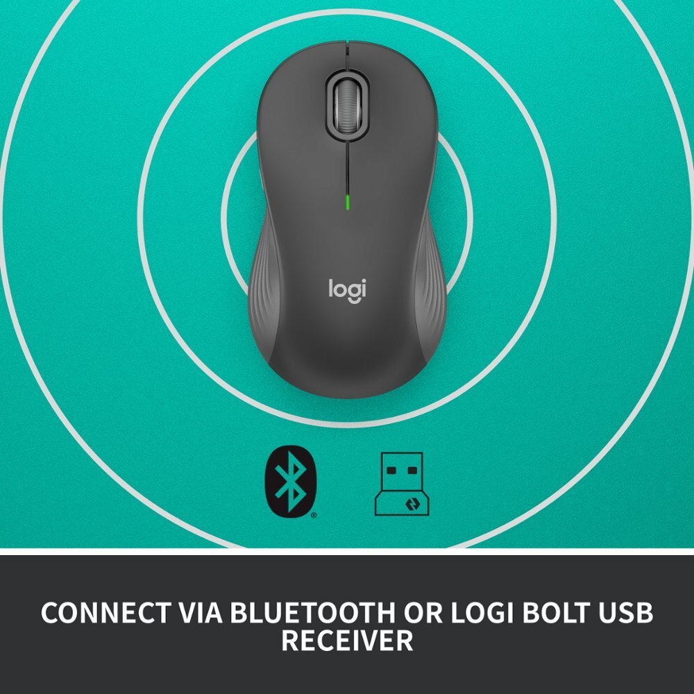 Logitech Signature M550 L Graphite Wireless Ambidextrous Optical Mouse