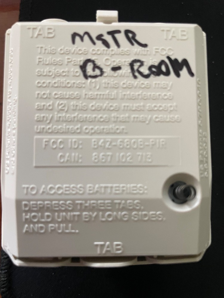 Interactive Technologies Wireless Intrusion Detection 97U9 Motion Mod 60-639-95R