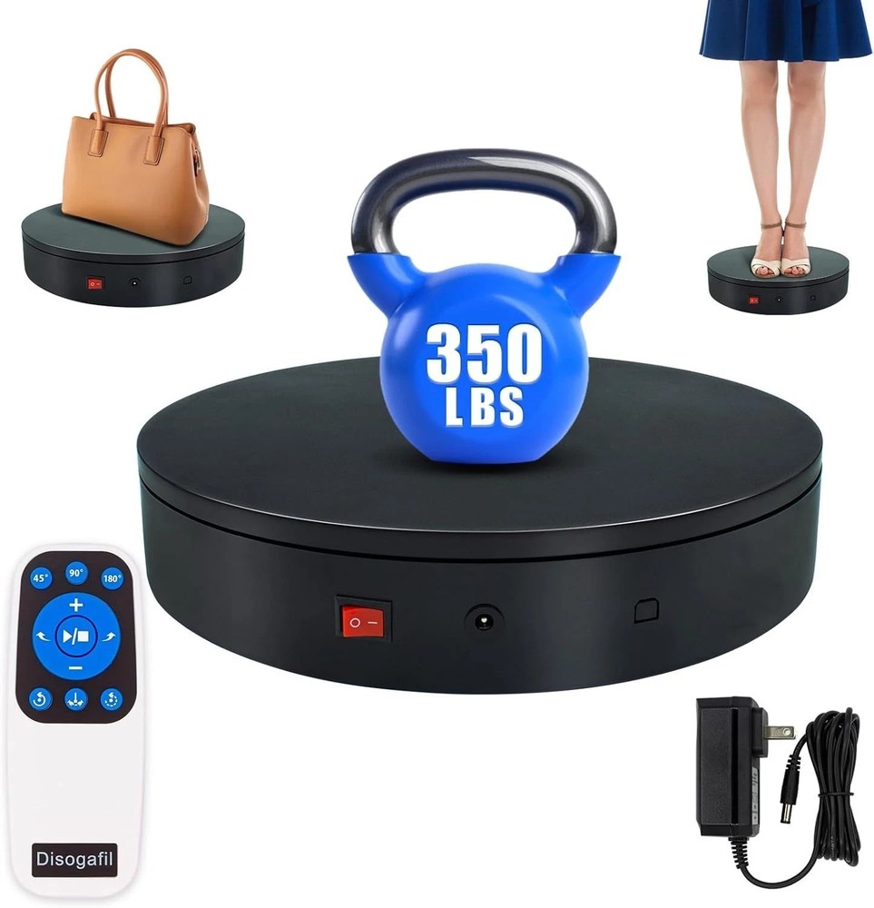 360 Degree Automatic Rotating Turntable Display Platform Stand for Photography