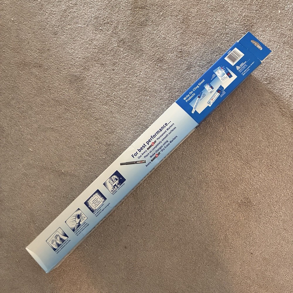 NEW Avery Write-On Cling Easel Sheets Pad 35 Flip Chart Static Cling Reusable