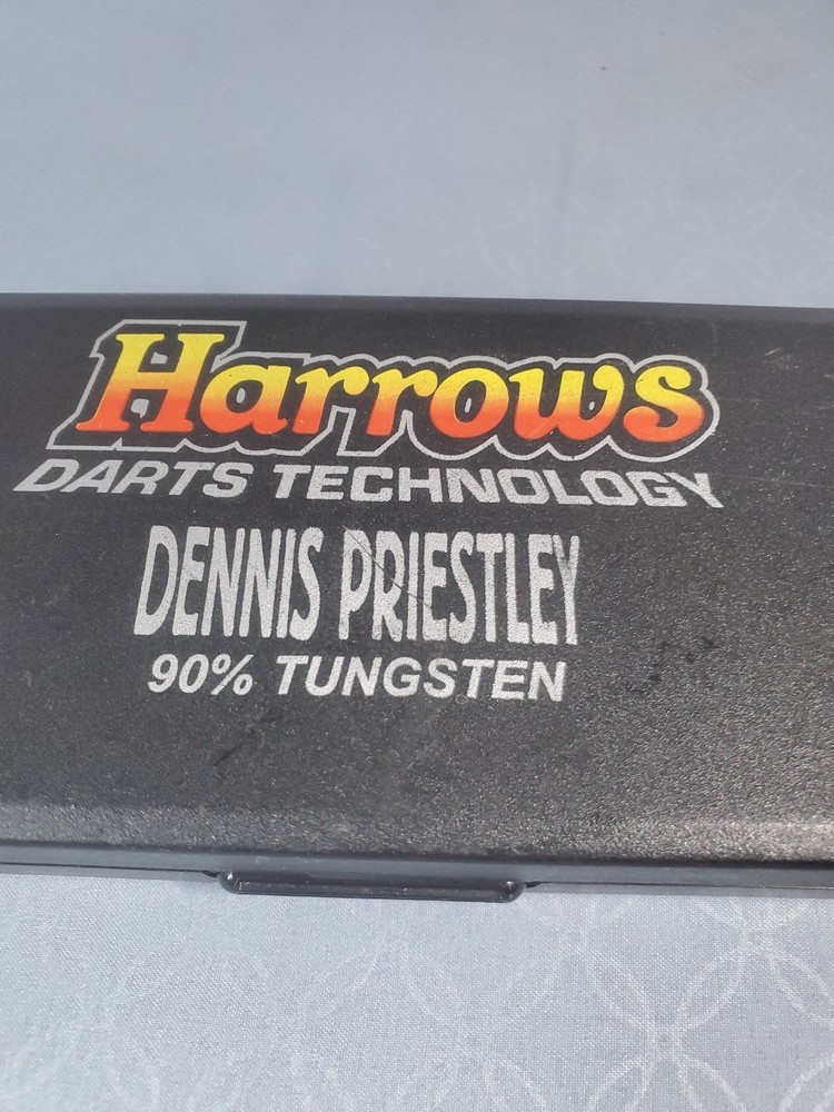 Harrows Assassin Darts Set Dennis Priestley With Plastic Case