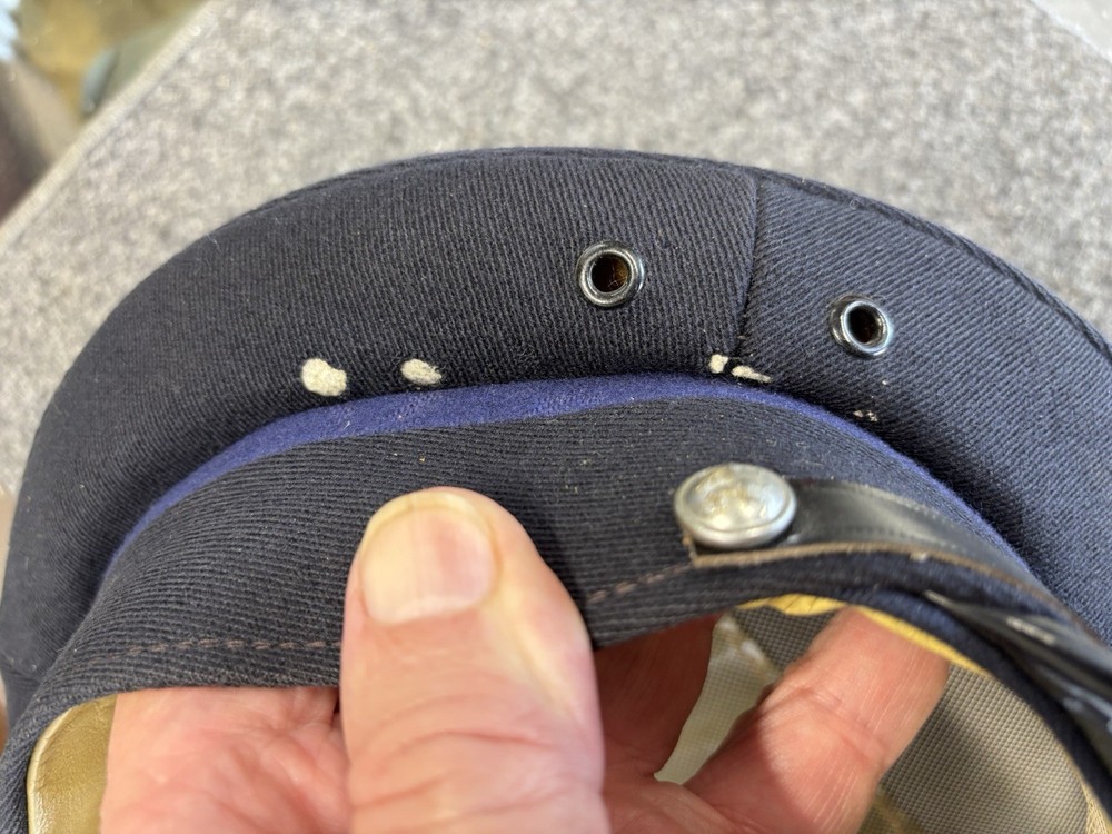 Belgian Air Force Officers Blue Wool Visor Hat