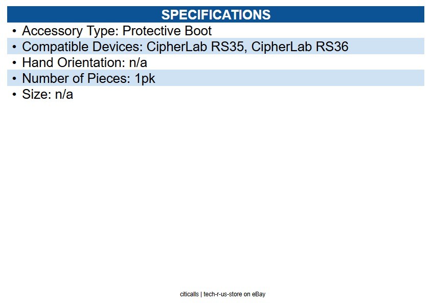 CipherLab PRS3500X01502 RS35/RS36 Protective Rubber Boot
