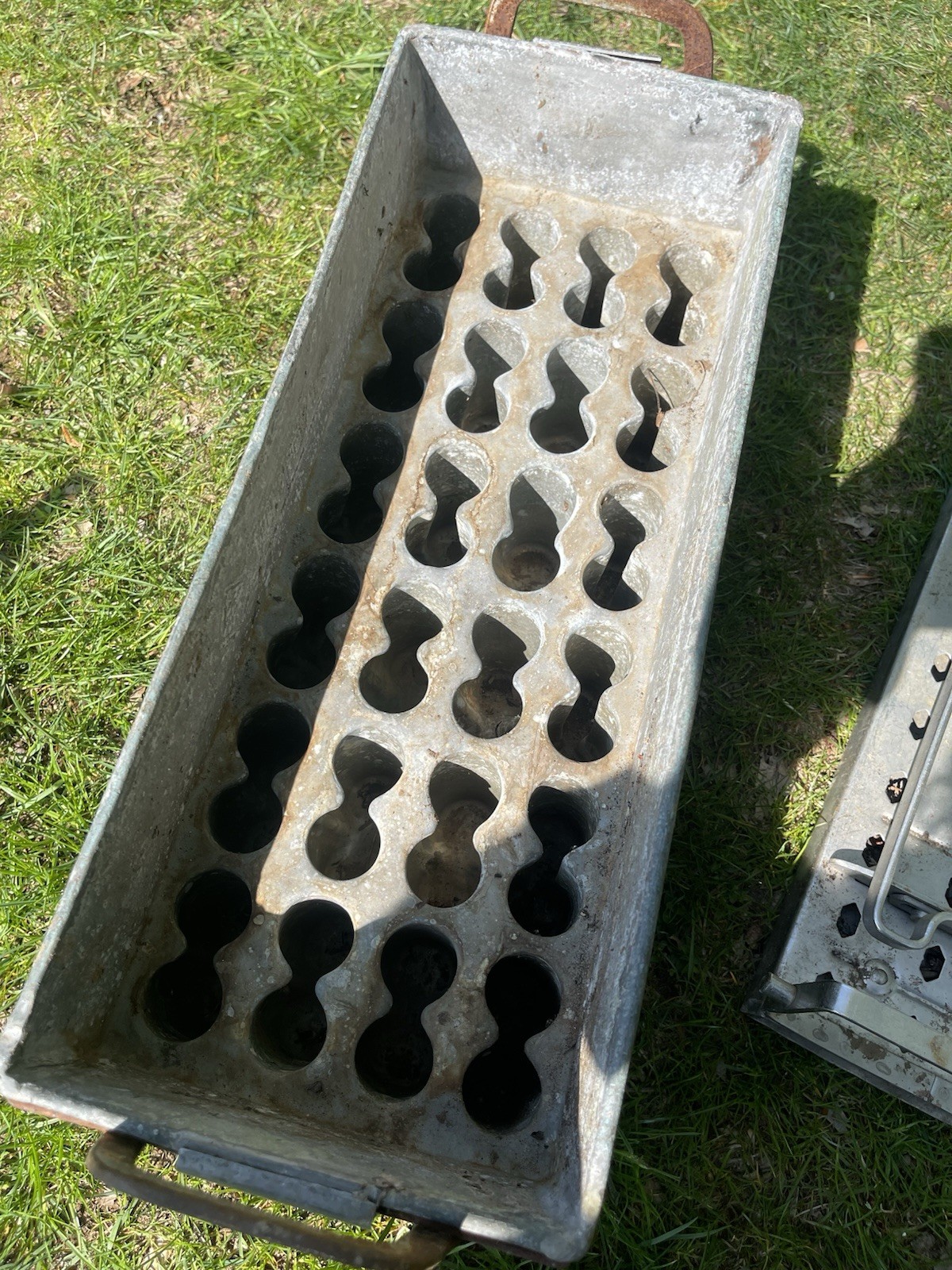Two Antique Precision Popsicle Molds, 1920s Industrial USA