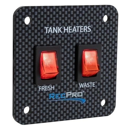 RV Toggle Switch | RV Tank System Control Panel Switch | Gang Kit 2 Toggles