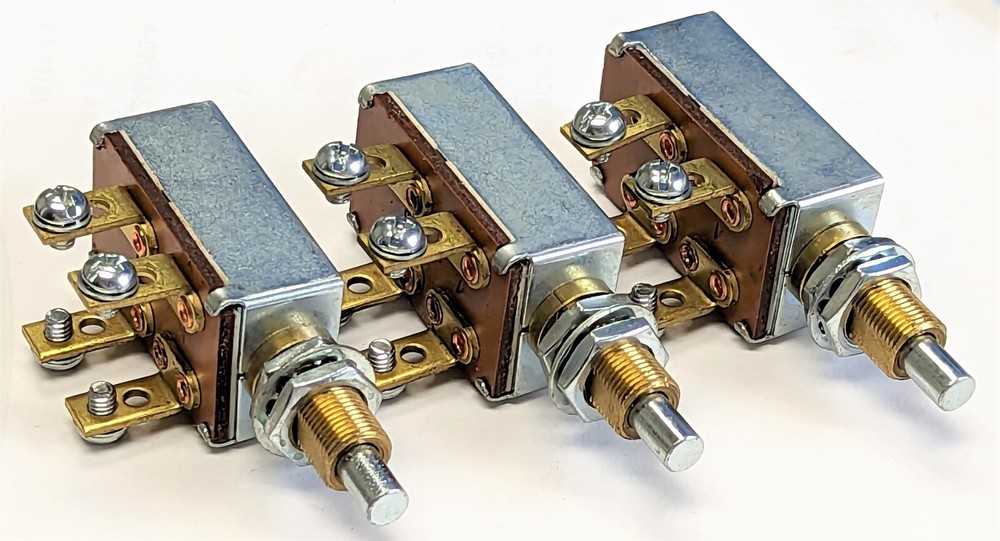 (3)Momentary ON / OFF 40A Push Button Military / Aviation Sensitive Switch [BB25