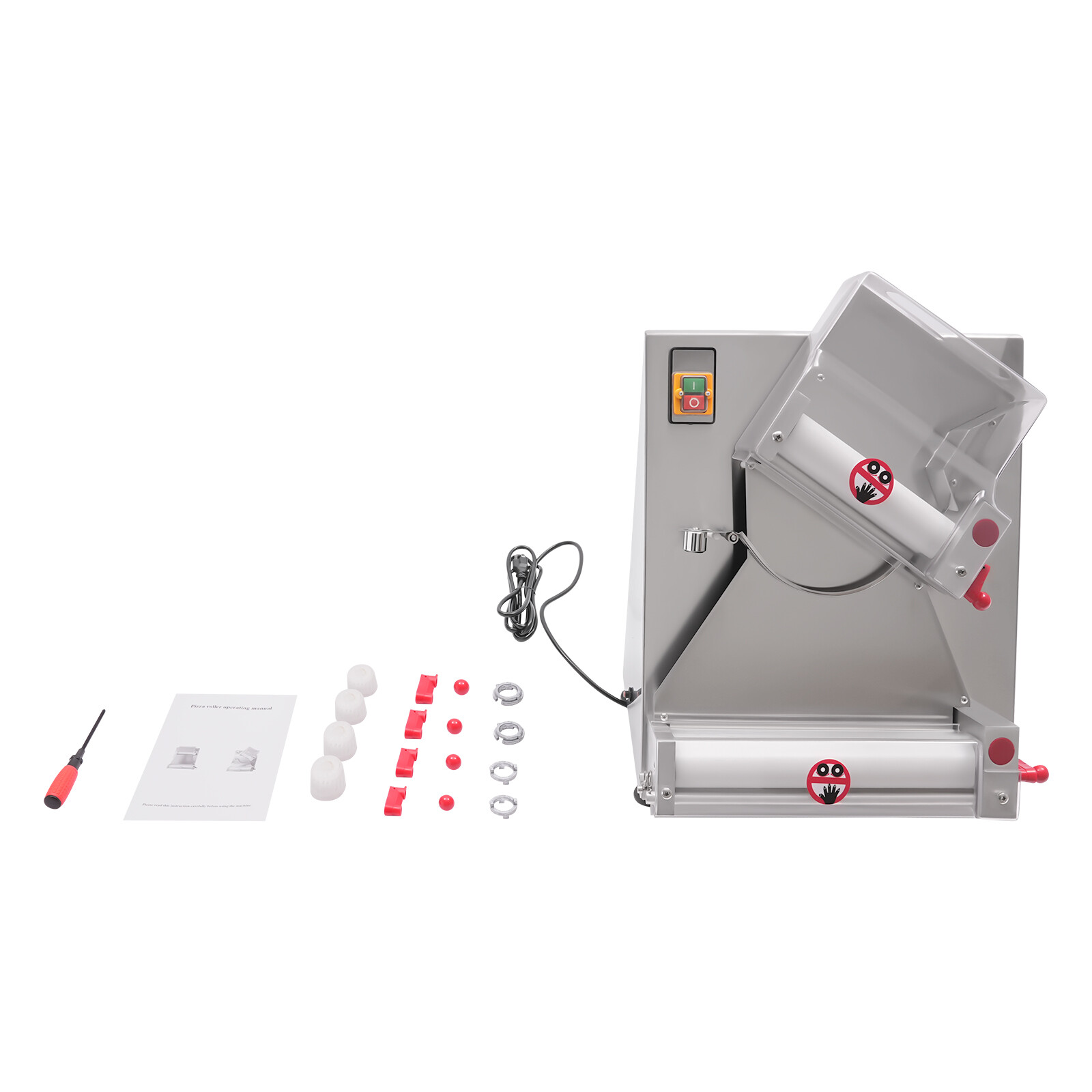 4-16" Commercial Electric Pizza Dough Roller Sheeter Pastry Press Making Machine