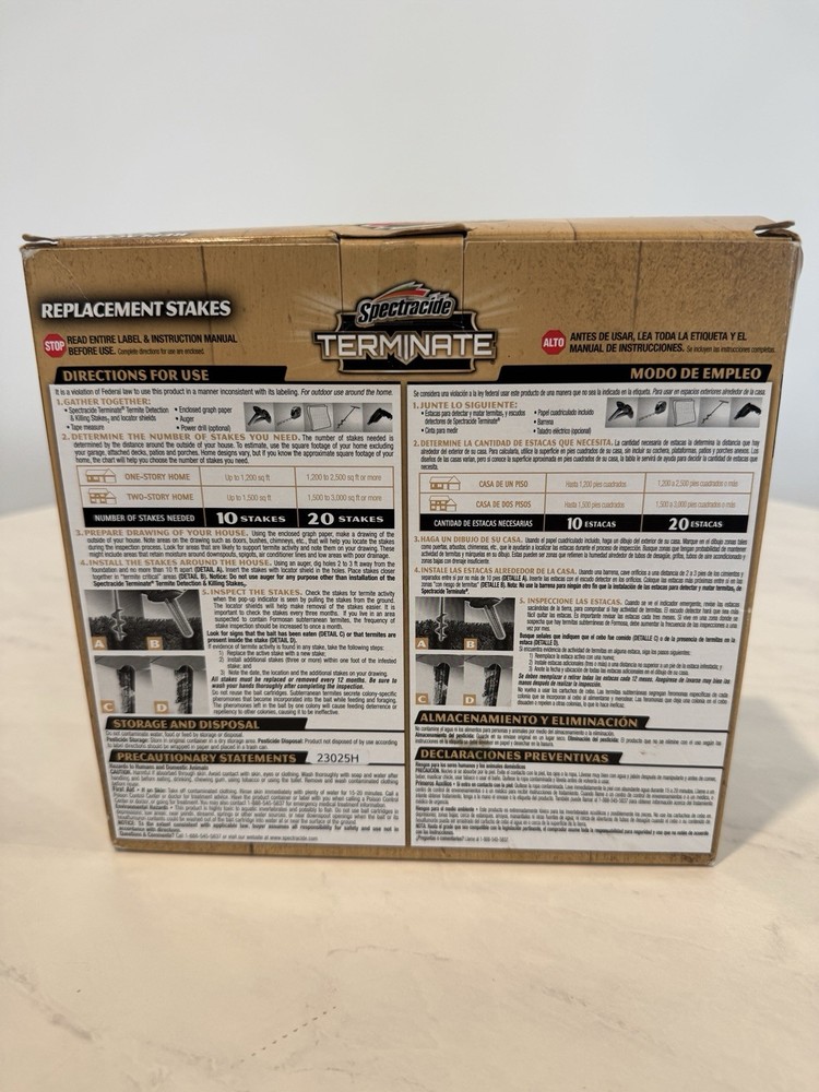 Spectracide Terminate Termite Detection & Killing Replacement Stakes - 5 Ct.