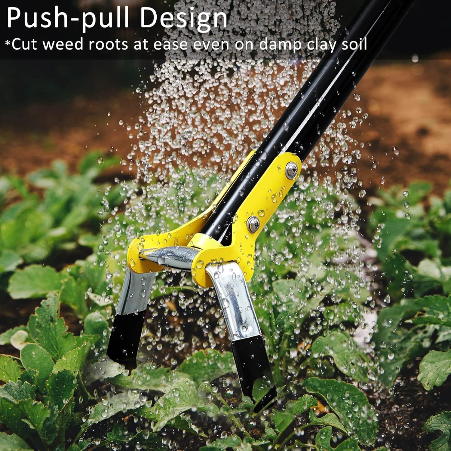 DonSail Hoe Garden Tool -Scuffle Garden Hoes for Weeding Gardening Long Handle H