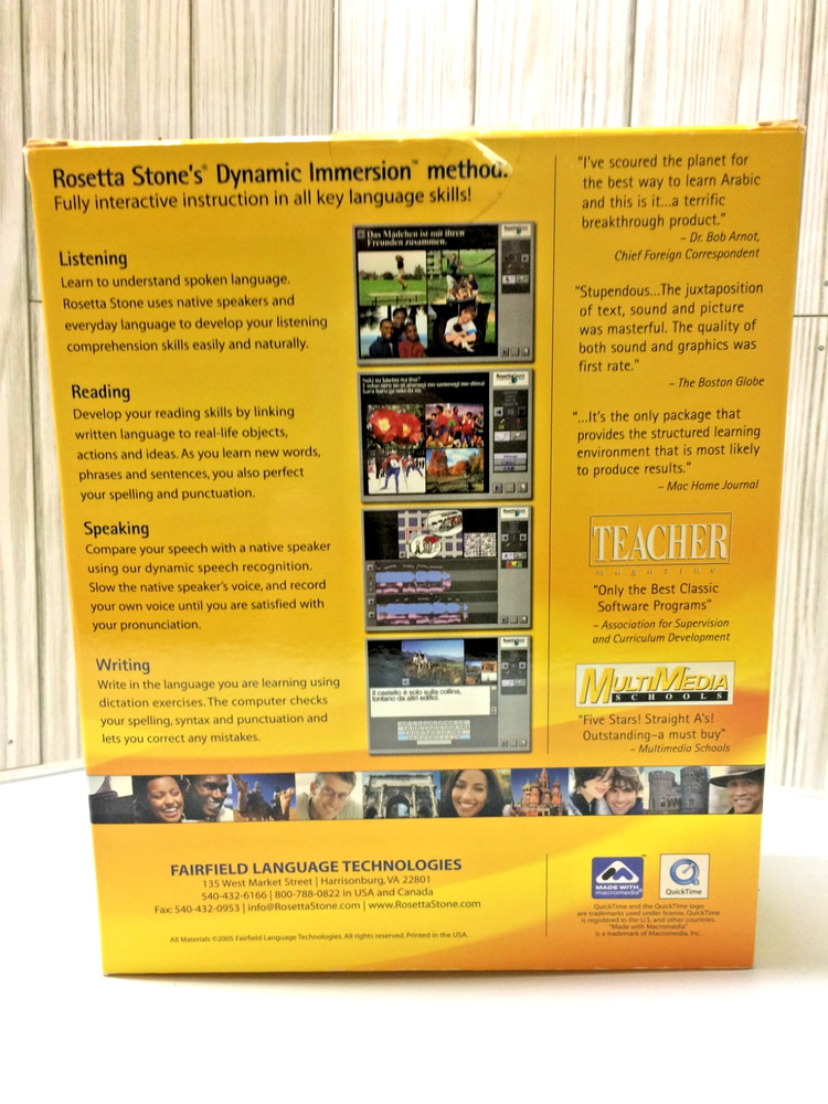 Rosetta Stone Italian Level 1 & 2 Windows/Macintosh CD-ROM Software Box Set