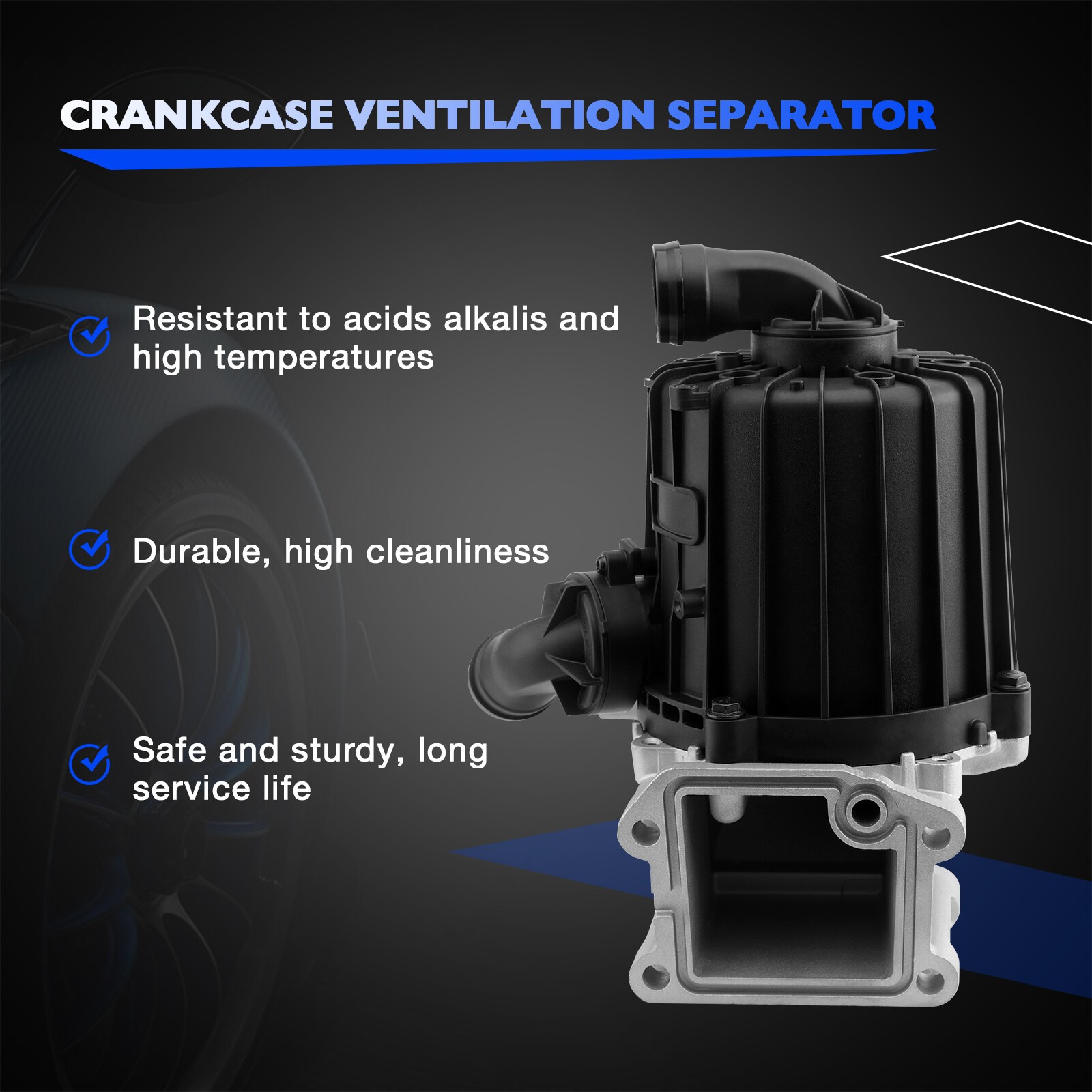 22877306 Crankcase Ventilation Oil Separator w/ Gasket For 2015-2022 Volvo D13