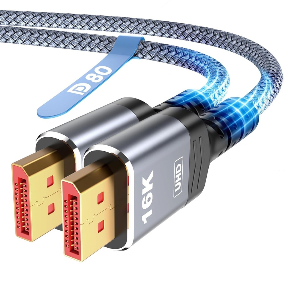 Dynamic HDR Support 16K DP Cable 15FT for Gaming Enthusiasts