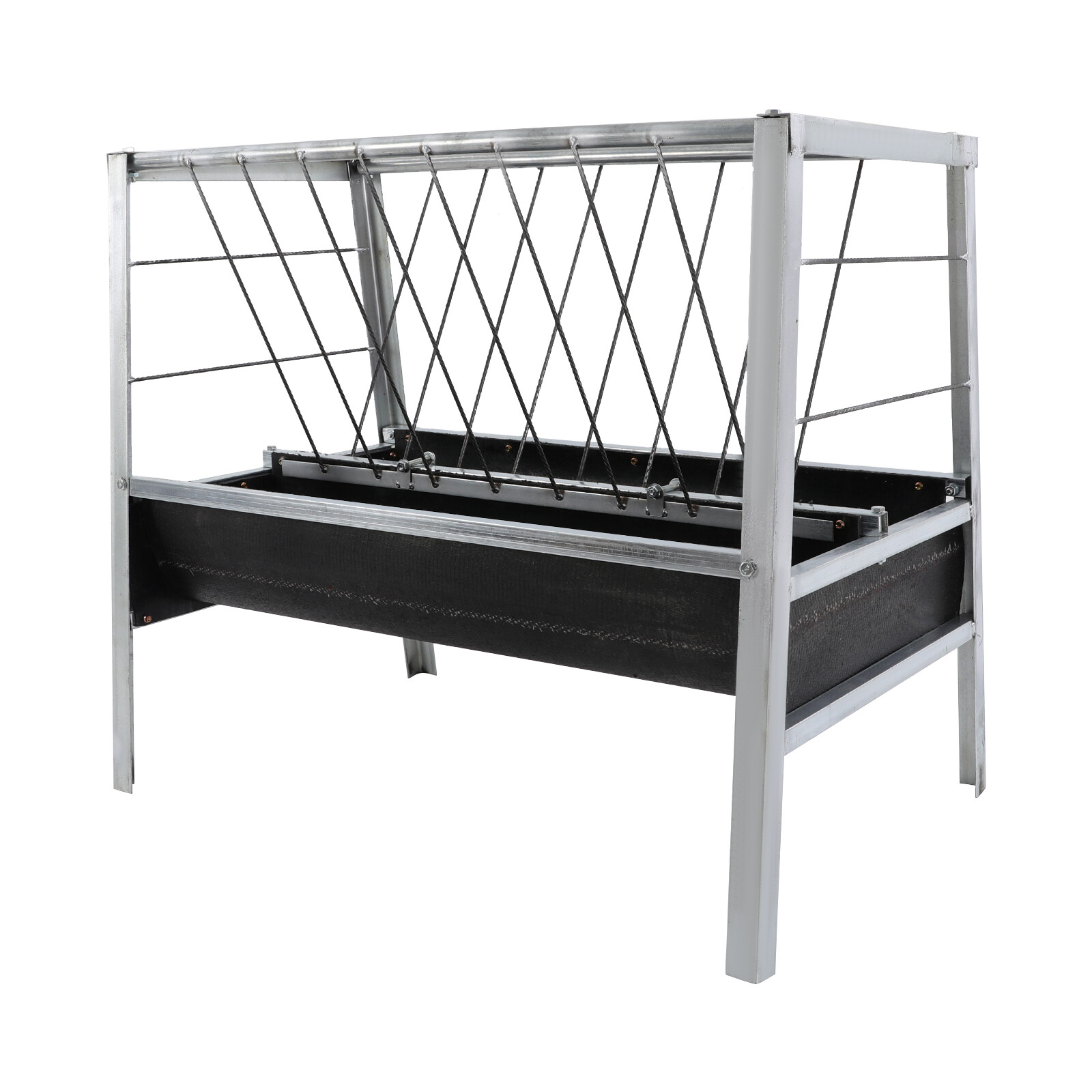 Heavy Duty Iron Steel Pasture Hay Feeder 39" For Goats, Sheep, Miniature Horses