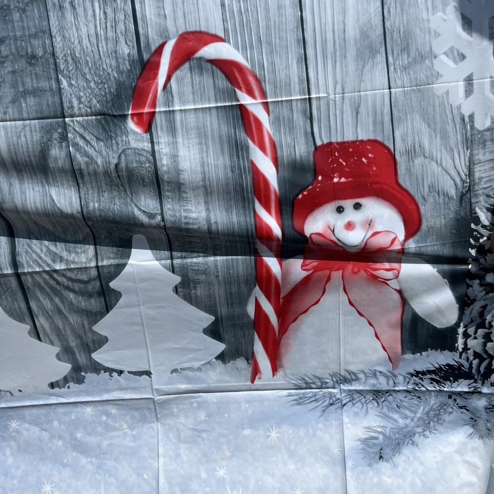 6x6 Plastic Christmas Backdrop