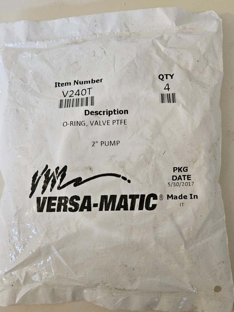 VERSAMATIC V240T O-Ring, Valve, Teflon