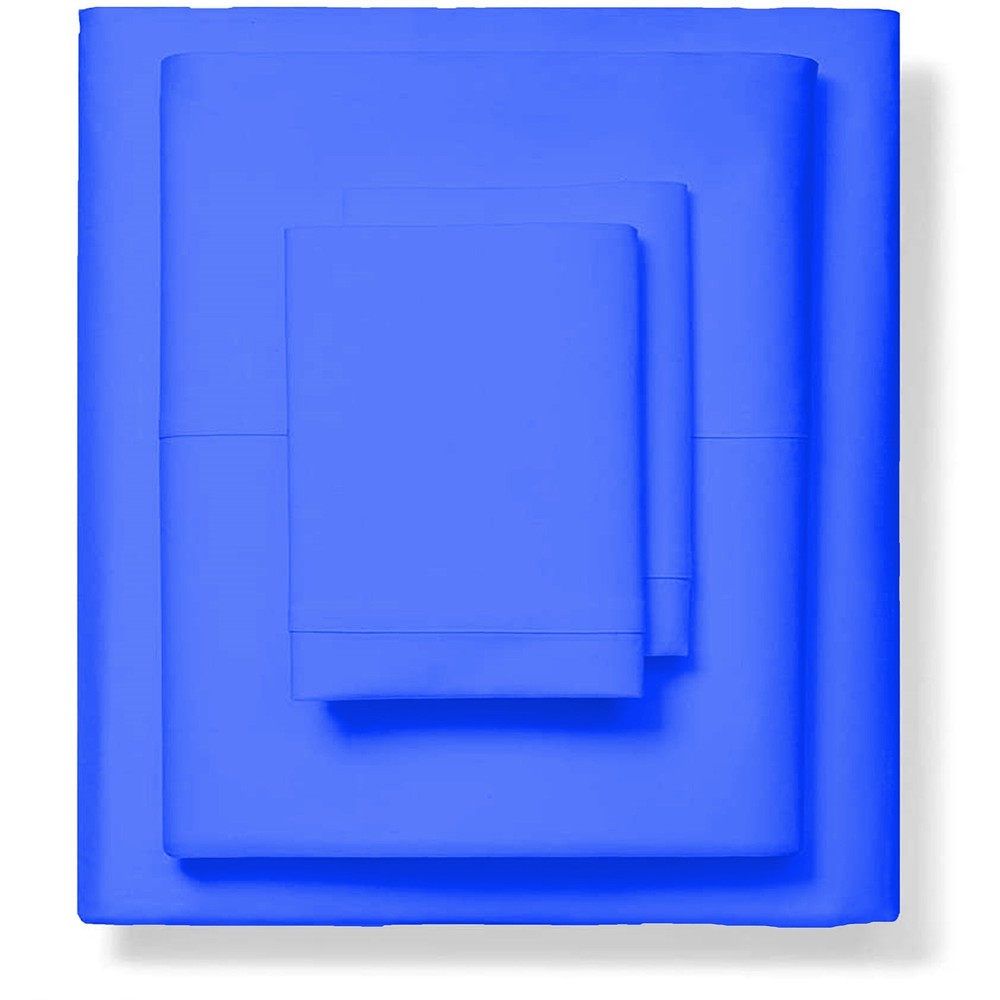 Soft Bedding 1000 - 1200 Count Egyptian Cotton Royal Blue Solid Select Item