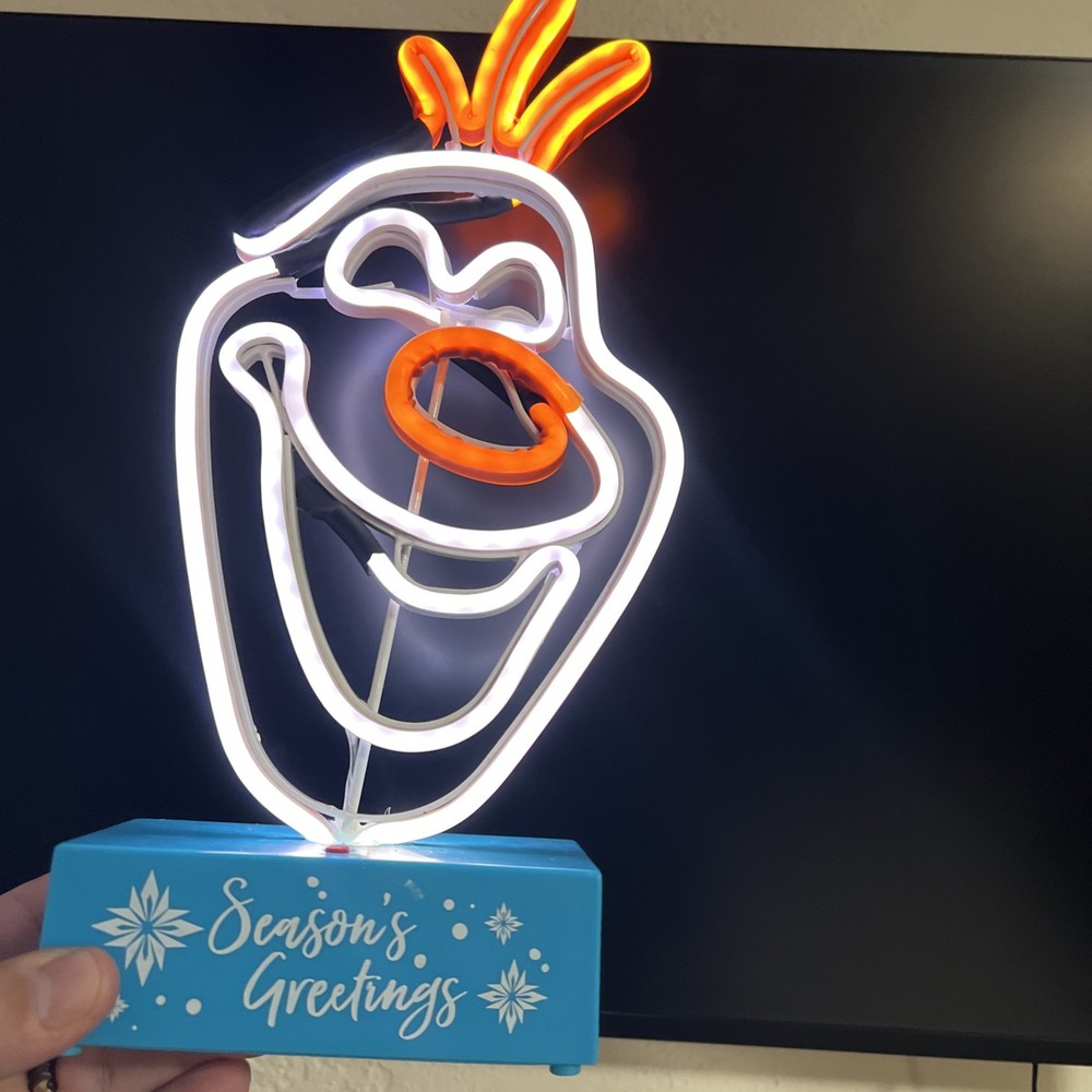 disney olaf light glo led light