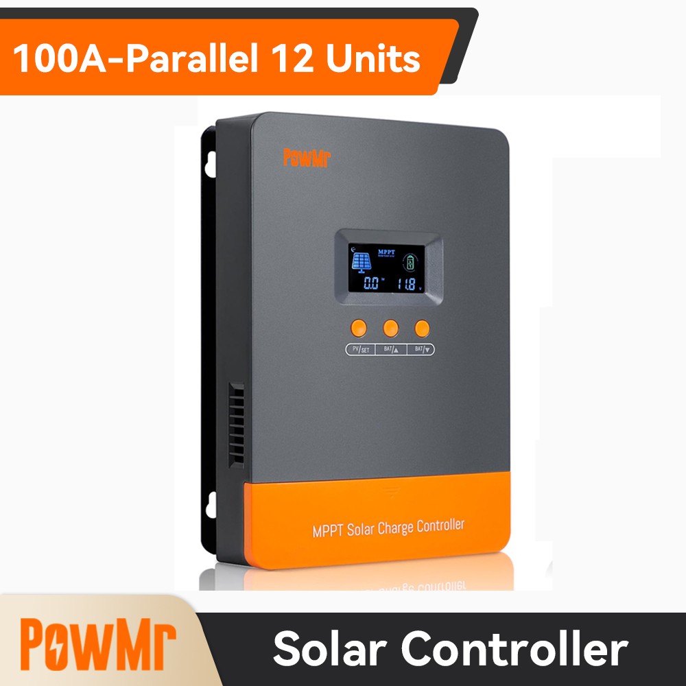 100A MPPT Solar Battery Panel Charge Controller 12V/24V/36V/48V Auto Parallel 12