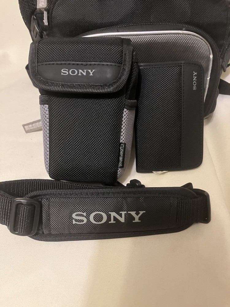 Sony Multi Function Camera Backpack Black/Gray LCS-VA60 With Strap & Extras