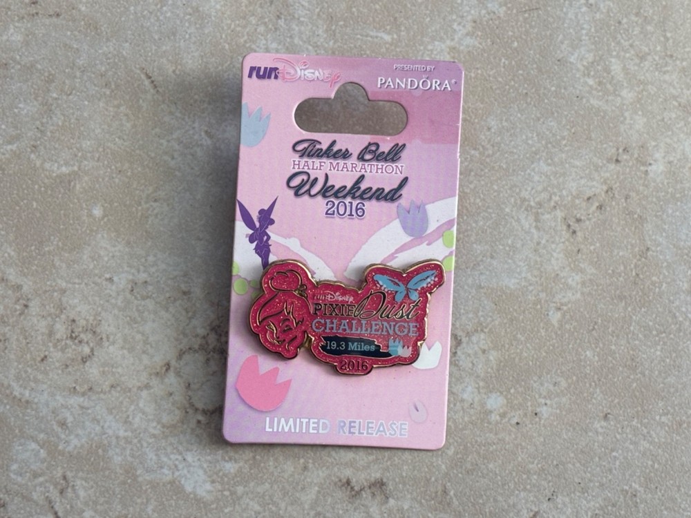 RunDisney Tinker Bell Half Marathon Weekend 2016 Pixie Dust Challenge Pin