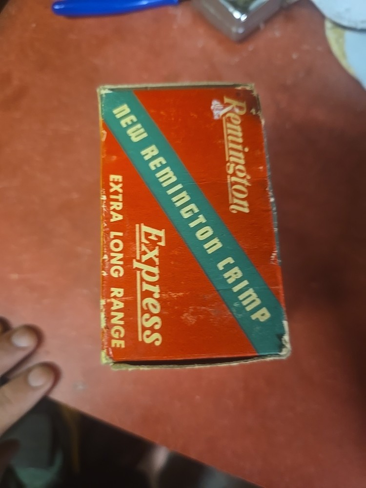 Vintage Remington Express Extra Long Range 12 Ga. Empty Shotgun Shell Box